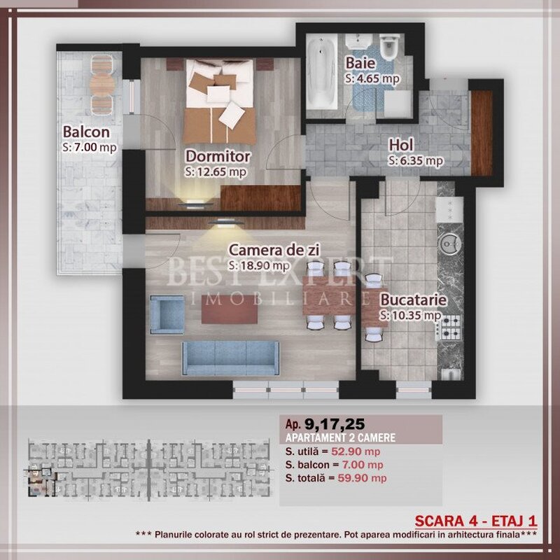 Titan, Pallady, 2 camere, direct dezvoltator, incalzire pardoseala.